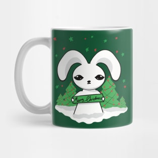 Christmas tree & rabbit Mug